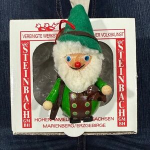 Steinbach Green and Brown Hunter Woden  Ornament
